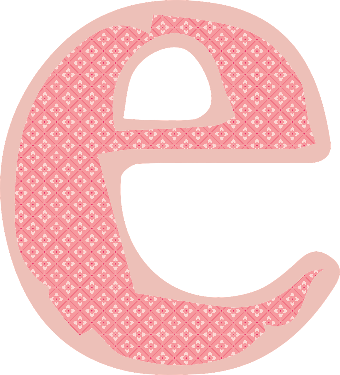 The letter E